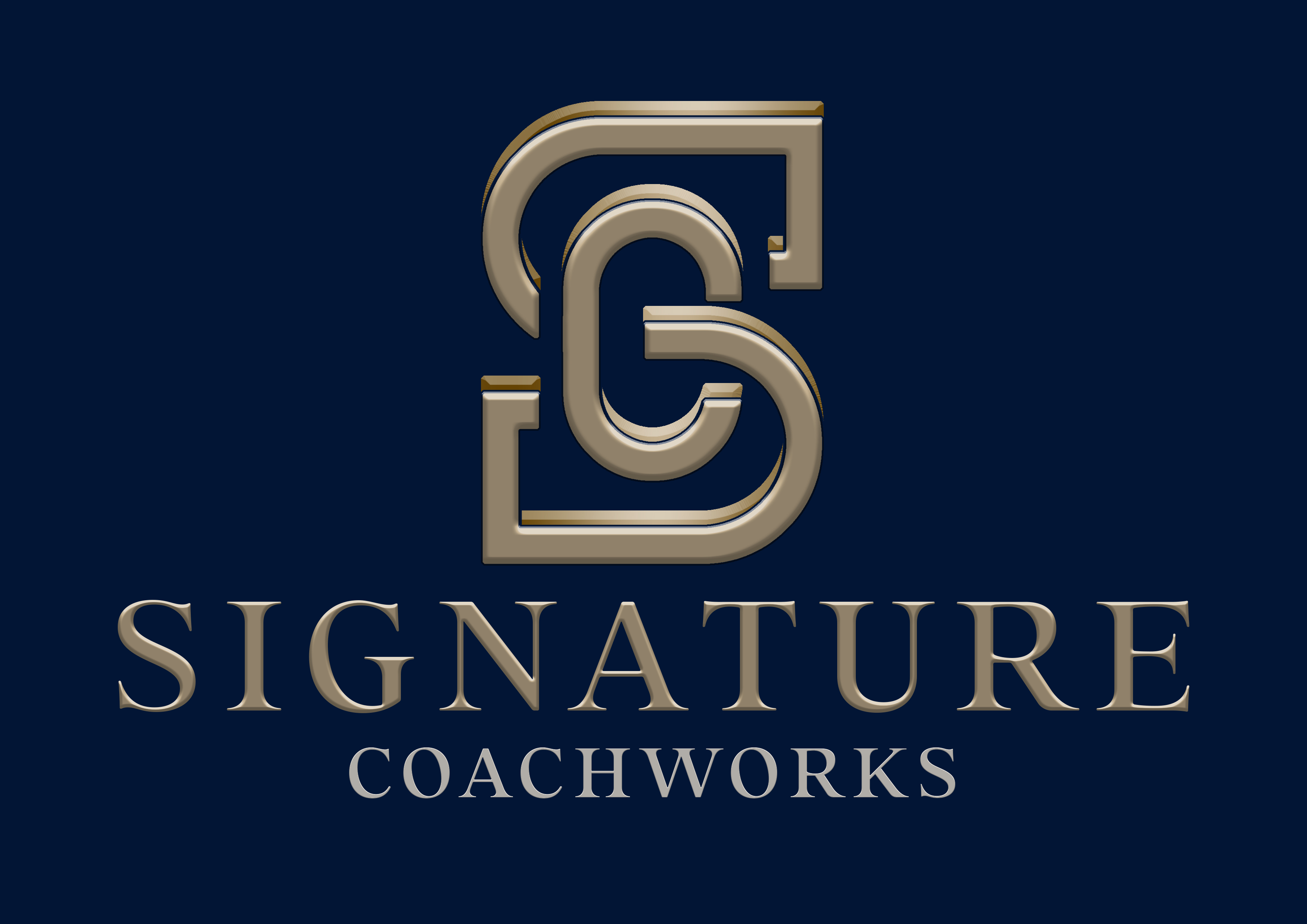 Signature Coachworks Logo Navy